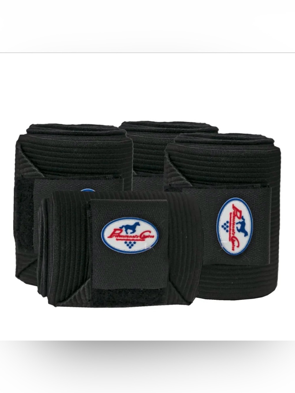 Professional’s Choice Black Polo Wraps - Set of 4